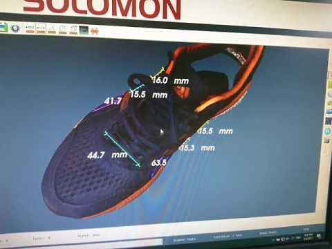 SOLOMON Machine Vision Scans and Measures Shoes